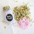 Colorful Push Pop with Metallic foil /paper tissue